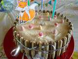 Birthday Cake chocolat mascarpone et ganache chocolat blanc