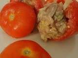 Tomates farcies au tartare de maquereau à l'estragon