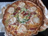 Quiche courgettes chèvre lardons, la recette facile et fondante