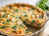 Quiche épinards saumon : la recette qui tient à la découpe