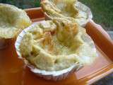 Muffins à la tapenade verte au coeur de mozzarella, ronde interblog #18