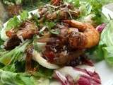 Salade de crevettes aux accents d'Asie