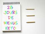 28 jours de menus keto