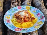 Courge spaghetti bolognaise au thon