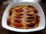 Flan au cottage cheese et nectarines blanches