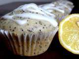 Muffins à l’eau, citron-pavot
