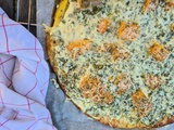 Pizza ricotta saumon oseille (keto)