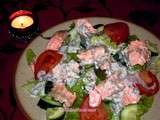 Salade allégée au saumon