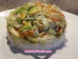 Salade au chou chinois et saumon