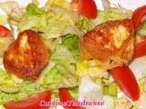 Salade au coulommiers frit