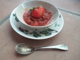 Compote fraise-rhubarbe-vanille