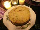 No cheese cake salé: tomate - ciboulette - petits pois