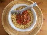 Spaghetti aux olives