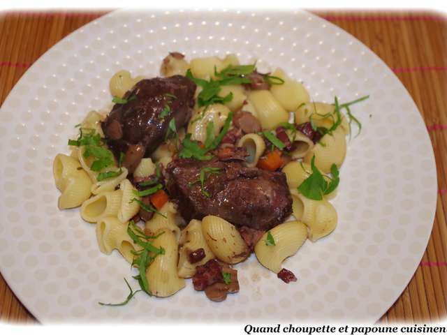 Recettes de Joue de porc et Vin rouge