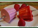Mousses glacees aux fraises
