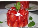 Petit cercle de fraises - mascarpone