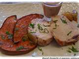 Rôti de dinde, sauce au foie gras