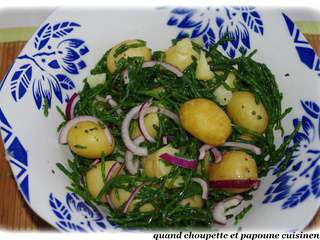 Salade de pommes de terre grenaille a la salicorne
