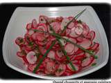 Salade de radis roses