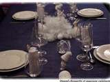 Table noel blanc
