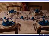 Table noel bleu-argent 2015