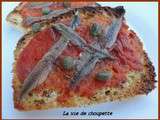 Tartines aux anchois