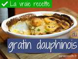Vraie recette du gratin dauphinois, sans fromage, sans oeuf, sans lait et sans dauphin
