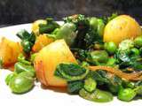 Curry de pommes de terre nouvelles et légumes de printemps