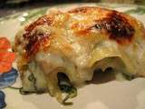 Lasagnes champignon – épinard version poignet cassé