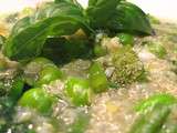 Minestrone vert de quinoa aux légumes