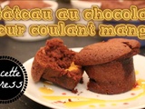 Express: gâteau au chocolat, coeur coulant mangue