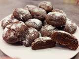 Crinkles au chocolat ou biscuits au chocolat craquelés
