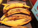 Bananes plantains mûres frites