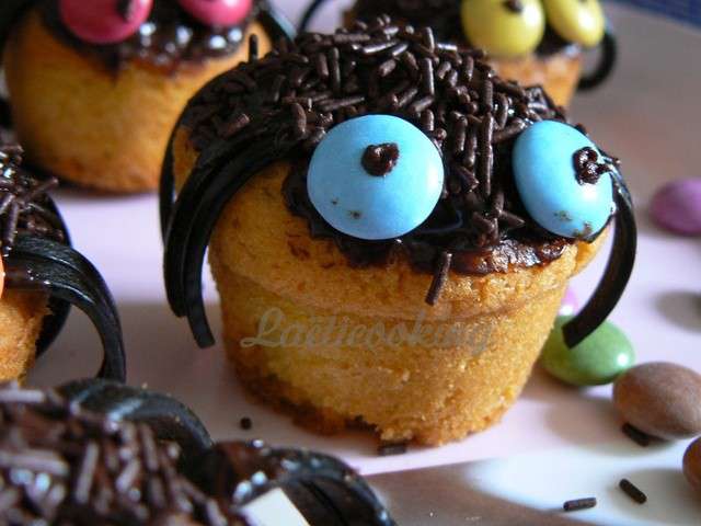 Muffins araignées (Halloween) - Recettes de cuisine Ôdélices