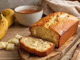 Facile de banana bread au chocolat blanc pour un goûter gourmand