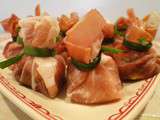 Aumônières de jambon cru aux figues et foie gras - Les recettes de mimi