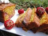 Cake aux fraises, chocolat blanc et meringues - Les recettes de mimi