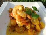 Curry de crevettes aux mirabelles - Les recettes de mimi