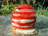 Millefeuille de tomates au basilic - Les recettes de mimi