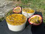 Panna cotta au lait de coco et fruits de la passion - Les recettes de mimi