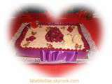 Gâteau d'anniversaire 20 ans (litchis et framboises )