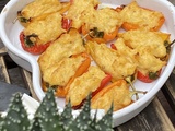Mini-poivrons farcis à la brandade parmentière