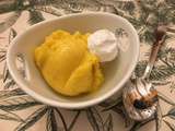 Sorbet mangue-fruit de la passion aux épices, dessert du we (confinement semaine 6)