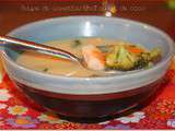 Soupe thaï aux crevettes et lait de coco: la soupe de la semaine