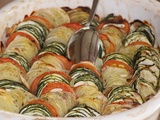 Tian de courgettes et pommes de terre au thym
