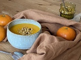 Velouté de potimarron et clémentines
