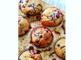 Muffins aux fruits rouges /chocolat blanc