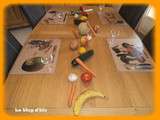 Déco de table  fruits et légumes 