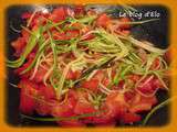 Poelée tomates courgettes épicés