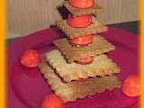 Pyramide biscuitée et chocolatée